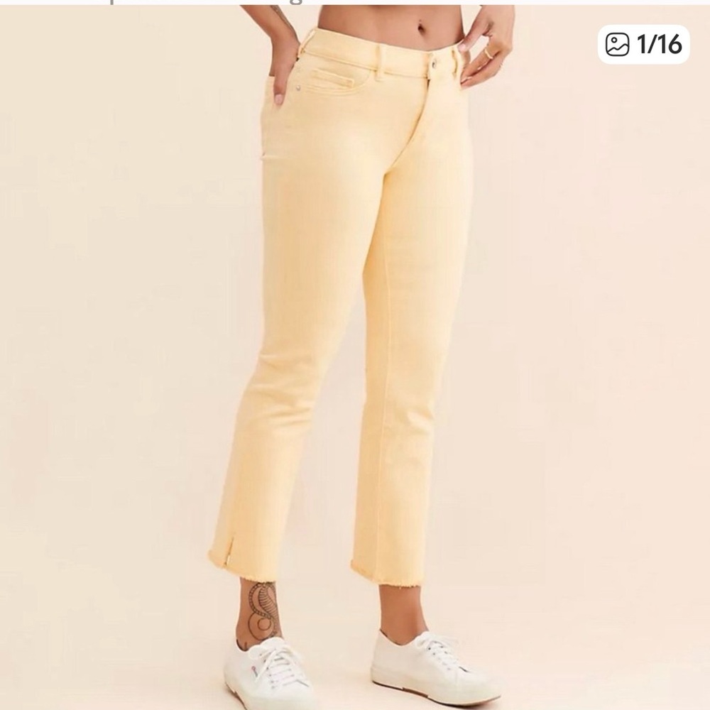 DL1961 MARA STRAIGHT Crop JEANS butterscotch SZ30
Cotton tencel polyester lycra